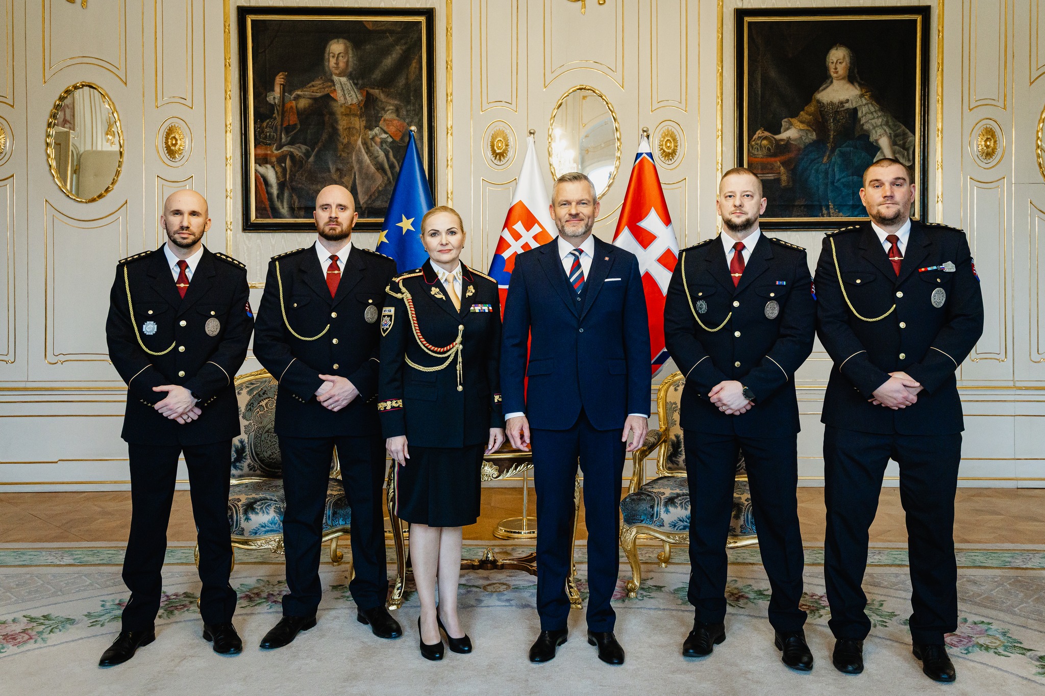 Novoročné prijatie záchranných zložiek prezidentom SR 